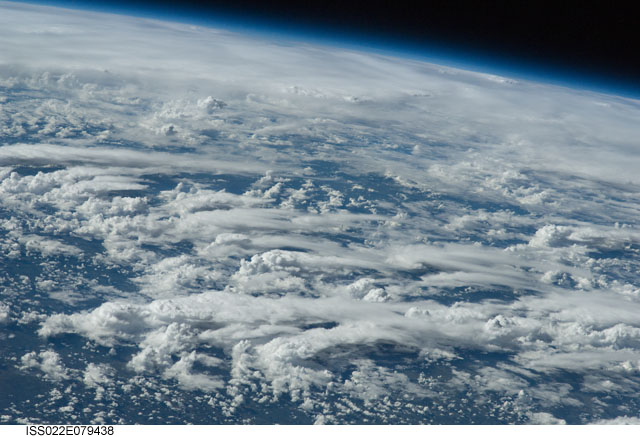 Thunderstorms over Africa from the ISS