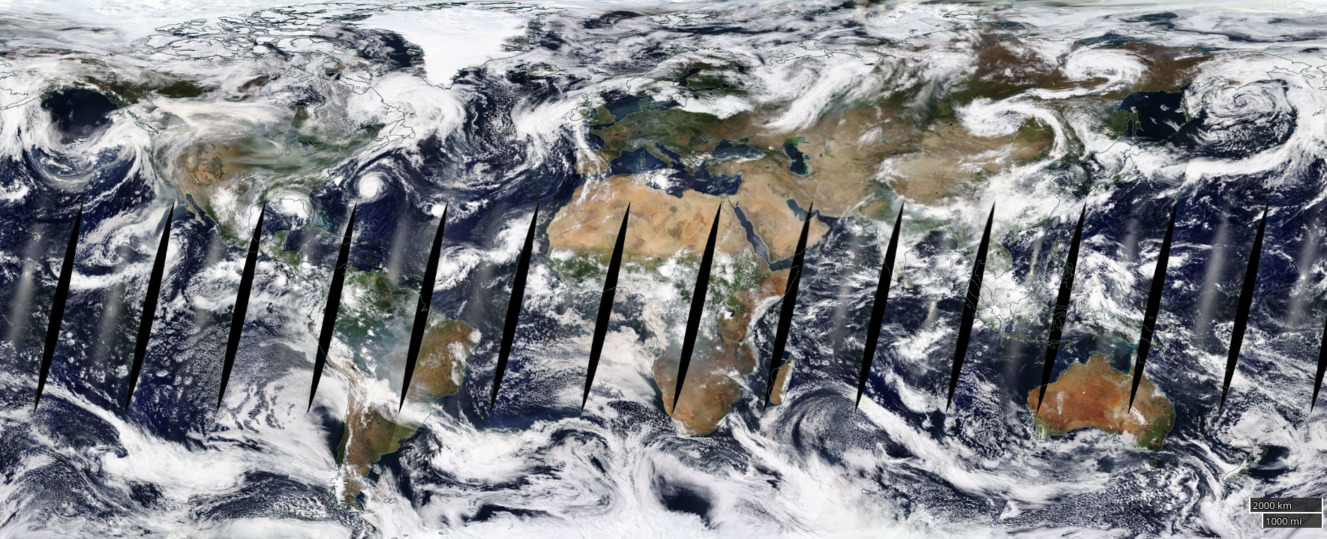Global satellite composite image