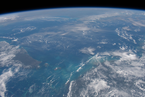 Tropical ocean image from the ISS